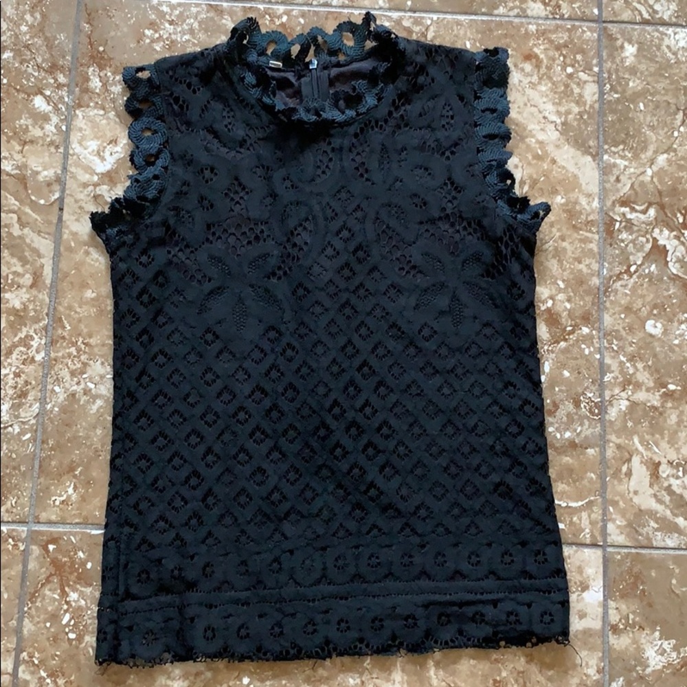 Black lace top